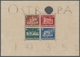 Deutsches Reich - 3. Reich: 1935, "OSTROPA", Postfrisches Herzstück Im Block Mit Starken Randmängeln - Unused Stamps