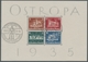 Deutsches Reich - 3. Reich: 1935, "OSTROPA-Block" Mit ESST In Tadelloser Erhaltung, Dazu Ein Herzstü - Nuevos