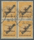 Deutsches Reich - Dienstmarken: 1923, 5 Mrd. Gestempelter 4er Block, Dabei Ein Wert Als PE 1 (Parall - Oficial