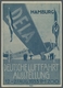 Deutsches Reich - Halbamtliche Flugmarken: 1923, "30 Pfg. Auf Hellultramarin Mit PLF Oben Gebrochene - Correo Aéreo & Zeppelin