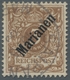 Deutsche Kolonien - Marianen: 1899, 3 Pfg. Gelbbraun, Diagonaler Aufdruck Mit Stempel "Saipan" In Ta - Mariana Islands