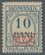 Deutsche Besetzung I. WK: Rumänien - Portomarken: 1918, "5 Bis 50 Bani Ohne Wasserzeichen", Postfris - Occupation 1914-18