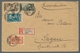 Deutsche Abstimmungsgebiete: Saargebiet: 1926-27, "Volkshilfe", Je Auf Satz-R-Brief In Bedarfserhalt - Cartas & Documentos