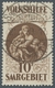 Deutsche Abstimmungsgebiete: Saargebiet: 1928, "10 Fr. Madonna", Farbfrischer Wert Mit Vollstempel " - Cartas & Documentos