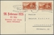 Deutsche Abstimmungsgebiete: Saargebiet: 1935, Volksabstimmung, Brief U. Karte Mit Saar- Bzw. DR-Fra - Cartas & Documentos