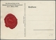 Deutsche Abstimmungsgebiete: Saargebiet: 1935, Volksabstimmung, Blanko-Karte Mit Lacksiegel, Sehr Se - Briefe U. Dokumente