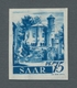 Saarland (1947/56): 1947, "75 Pfg. Saar I Mit Wasserzeichen X Ungezähnt", Postfrischer Wert In Tadel - Cartas & Documentos
