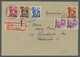 Saarland (1947/56): 1947, "3 Fr. Auf 15 Pfg. Urdruck" Mit Zusatzfrankatur (einmal Randklebung Mit Fl - Cartas & Documentos