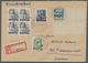 Saarland (1947/56): 1948, "60 C. Saar III Mit Leerfeld", Eckrandwert Mit Zusatzfrankatur Als Portori - Cartas & Documentos