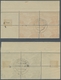 Saarland (1947/56): 1948, "25 Bis 200 Fr. Flugpost Saar III", Zentral Gestempelter Eckrand-Viererblo - Covers & Documents