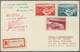 Saarland (1947/56): 1953, Luftpost-Einschreibkarte In Die USA Mit U.a. 25 Und 50Fr Flugpost Frankier - Covers & Documents