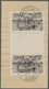 Saarland (1947/56): 1948, "25 Fr. Hochwasserhilfe Als Senkrechtes Zwischenstegpaar", Sauber Mit Zwei - Cartas & Documentos