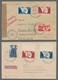 Saarland (1947/56): 1948, "1 Jahr Verfassung", Zwei Ersttagsbriefe Mit ESST Und Je Zusatzfrankatur A - Cartas & Documentos
