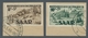 Saarland (1947/56): 1949, "Jugendherbersgwerk", Komplett Auf Zwei Briefstücken, Sauber Gestempelt, T - Cartas & Documentos