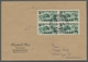 Saarland (1947/56): 1949, "Jugendherbergswerk", Viererblocksatz Auf Zwei Sammlerbriefen Mit Zentrale - Cartas & Documentos