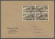Saarland (1947/56): 1949, "Jugendherbergswerk", Viererblocksatz Auf Zwei Sammlerbriefen Mit Zentrale - Cartas & Documentos