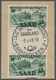 Saarland (1947/56): 1949, "Jugenherbergswerk Als Zwischenstegpaare", Sauber Gestempelte Einheiten In - Cartas & Documentos