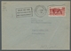 Saarland (1947/56): 1949, "15 Fr. Tag Des Pferdes Mit PLF I" Als Portorichtige EF Auf Ortsbrief SAAR - Cartas & Documentos