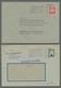 Saarland (1947/56): 1949, "Saar IV", Zusammenstellung Von Drei Portorichtig Frankierten Belegen In G - Cartas & Documentos