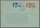 Saarland (1947/56): 1950, "Europarat" Mit Ersttagsstempel METTLACH (SAAR) B -8.8.50 Auf Fensterbrief - Cartas & Documentos