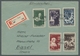 Saarland (1947/56): 1951, "Volkshilfe" Komplett Auf R-Brief Mit Sehr Seltener Entwertung Durch Den G - Cartas & Documentos