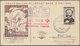 Delcampe - Saarland (1947/56): 1953, "Henri Dunant", Sieben Ersttagskarten, Alle Per Ballonpost Befördert, Deko - Cartas & Documentos