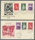 Saarland (1947/56): 1954, Volkshilfe-Satz Achtmal Kpl. Mit Ersttagsstempelentwertung Auf 8 FDC-Umsch - Briefe U. Dokumente