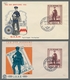 Saarland (1947/56): 1955, "Tag Der Briefmarke"-Partie Von 8 FDC-Umschlägen. Enthalten Sind 6 Schmuck - Briefe U. Dokumente