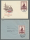 Saarland (1947/56): 1955, "Tag Der Briefmarke"-Partie Von 8 FDC-Umschlägen. Enthalten Sind 6 Schmuck - Cartas & Documentos