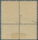 Memel: 1923, 15 C. Auf 25 M. Lebhaftrötlichorange Im Waagerechten Unterrandpaar, Linke Marke Mit Auf - Klaipeda 1923