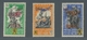 Dt. Besetzung II WK - Belgien - Flämische Legion: 1943, "Aufdruck Auf Spendenvignetten", Postfrische - Ocupación 1938 – 45