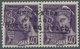 Dt. Besetzung II WK - Frankreich - Dünkirchen: 1940, "40 C. Violett", Postfrisches Waag. Paar In Tad - Ocupación 1938 – 45