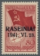 Dt. Besetzung II WK - Litauen - Rossingen (Raseiniai): 1941, "80 Kop. Nordpolflug Mit Aufdruck", Der - Ocupación 1938 – 45