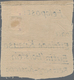 Feldpostmarken: 1943, Tunis, Feldpostpäckchen-Zulassungsmarke, Hellgraugelbes, Dickes Papier, Zwei S - Other & Unclassified