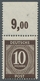 Alliierte Besetzung - Gemeinschaftsausgaben: 1946, "10 Pfg. Schwarzorangebraun Vom Plattenoberrand, - Other & Unclassified