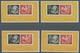DDR: 1950, "DEBRIA"-Block, Zehn Postfrische Blocks In Ausgabetypischer Erhaltung, Mi. 1600,--. - Cartas & Documentos