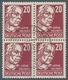 DDR: 1953, "20 Pfg. Köpfe II Mit Wasserzeichen Y I", Viererblock Mit Sauberem BERLIN N 58 I 30.12.53 - Cartas & Documentos