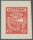 Delcampe - DDR: 1956 (ca.), 3 Verschiedenfarbige Ungezähnte Entwürfe Für Eine Nichtverausgabte Luftpostmarke Au - Covers & Documents