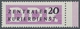 DDR - Dienstmarken B (Verwaltungspost A / Zentraler Kurierdienst): 1956, "20 Pfg. ZKD Mit Wasserzeic - Otros & Sin Clasificación