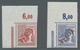 Delcampe - Berlin: 1949, "Rotaufdruck" Komplett Je Als Eckrandwert Oben Links, Postfrischer Satz In Sehr Guter - Unused Stamps