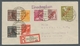 Berlin: 1949, Rotaufdruck 14 Werte Kpl. Die 1 Mark Weist Rechts Unten Einen Leicht Kurzen Zahn Auf S - Unused Stamps