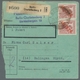 Berlin: 1949, 60 Pf. Rotaufdruck, Waagerechtes Paar Als Seltene Mef. Auf Paketkarte Von Berlin 24.1. - Nuevos