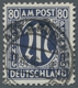 Bizone: 1945, AM-Post 80 Pfennig Schwarzviolettultramarin In Der 11er Zähnung Auf Sogen. "Alfelder P - Otros & Sin Clasificación