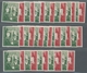 Delcampe - Bundesrepublik Deutschland: 1952, Kpl. Jahrgang Zwischen 8 Und 20 Mal Postfrisch Auf Stecktafeln, Mi - Cartas & Documentos