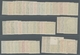 Bundesrepublik Deutschland: 1954, Heuss I, 5 Farbfrische Postfrische Sätze (1x 40 Pfg Mit Zahnfehler - Cartas & Documentos
