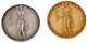 Medaillen Deutschland: OLYMPISCHE SPIELE 1936; Partie Mit Einer Silbernen Und Einer Bronzenen Medail - Other & Unclassified