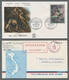 Alle Welt: 1877-1973, Partie Von Etwa 75 Belegen In Einem Album Mit U.a. Belgien Mi.Nr. 405, Frankre - Colecciones (sin álbumes)