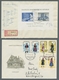 DDR: 1950-1967, Sammlung Von Etwa 340 Belegen In 4 Alben Mit U.a. Bedarf, Einschreiben, FDC Und Zusa - Covers & Documents