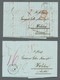 Delcampe - Italien: 1844-1954, Partie Von 37 Belegen Mit U.a. Vorphila, Auslandsdestinationen, Bedarf, FDC Und - Marcophilia