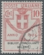 Delcampe - Italien - Portofreiheitsmarken: 1924-1925, Interesting Used Small Collection Of Stamps With Attached - Franquicia